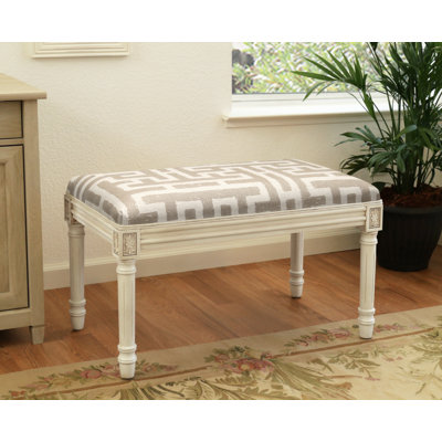 Billiot Linen Blend Upholstered Bench