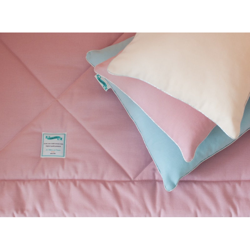 Abigayle Cotton 110cm L Changing Mat, Pink/Grey