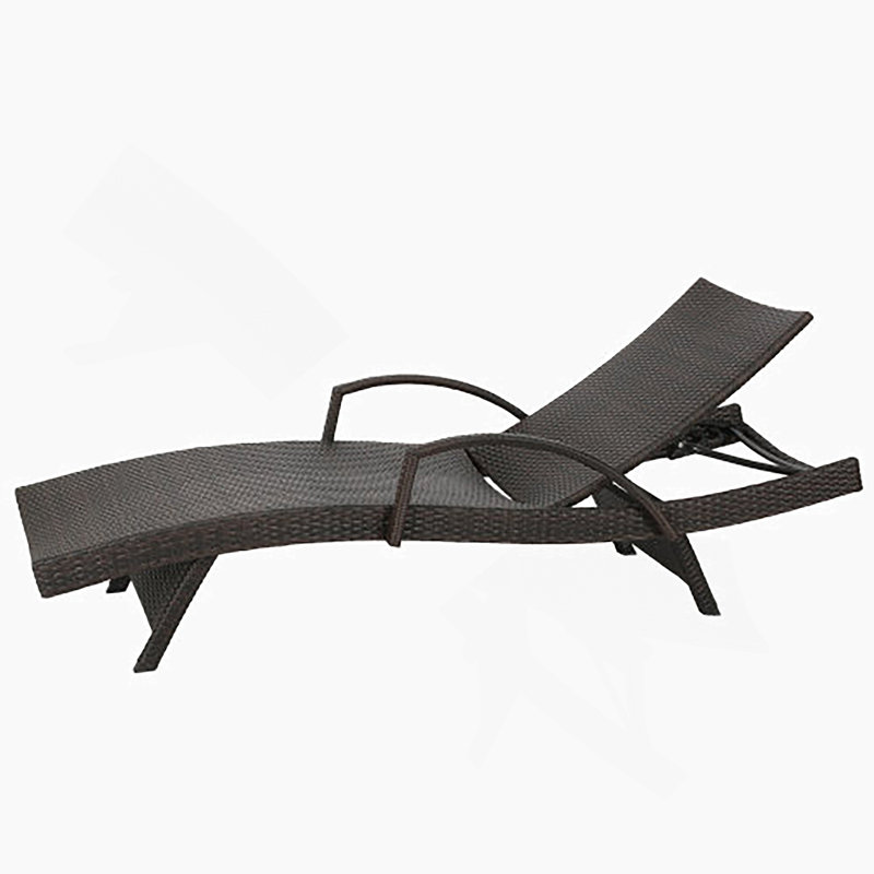 Chaise longue avec accoudoirs pour patio, 1