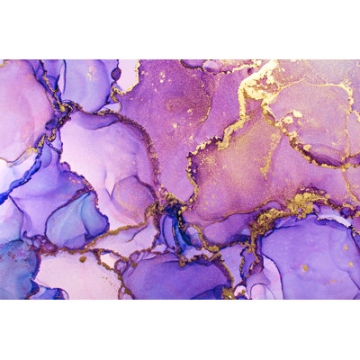 Mauve et doré abstrait