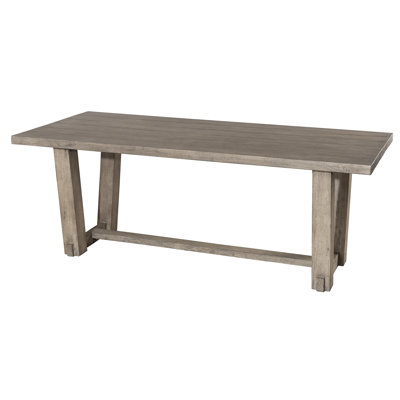 Zella Rectangular Teak Solid Wood Outdoor Dining Table - 200 cm W 90 cm D