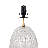 Aurora Ribbed Glass Lamp Base Clear Table Lamp Large Linen Shade