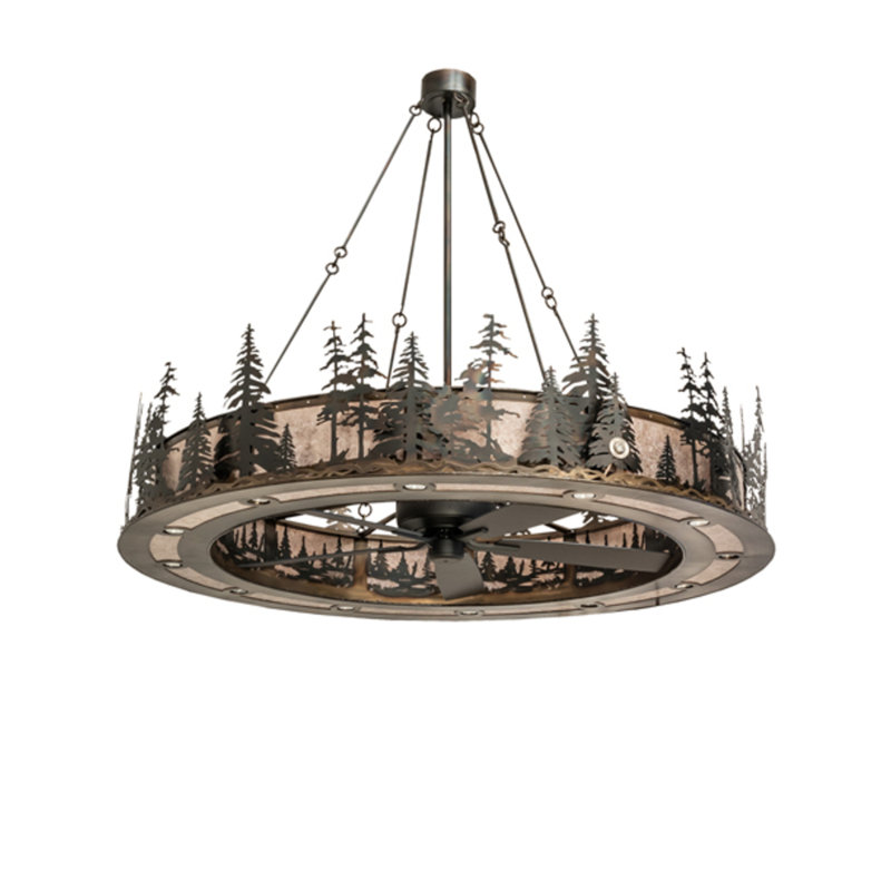 Tall Pines LED Downrod Ceiling Fan