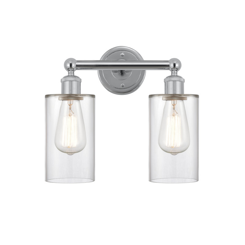 Caldello 2 - Light Dimmable Vanity Light, Clear, Polished Chrome