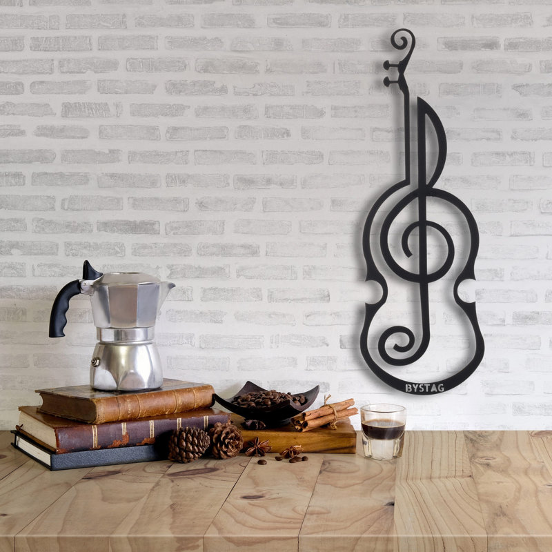 Elegant Decorative Metal Wall Accessory, Black Finish, 19.7 x 6.7 inches | 100% Metal, Thickness: 0.08 inches | Easy Wall Hanging Design | Perfect for Modern Home Decor & Stylish Interiors