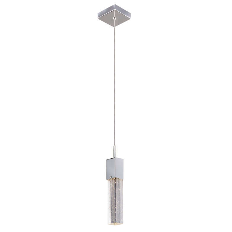 Luminaire suspendu carré/rectangulaire simple 1 lumière Diphda