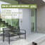 Banc de jardin en acier inoxydable