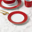 Waterside 24pc Multi Colour Band Porcelain Dinner Set