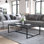 Table basse de patio intérieure / extérieure en acier toutes saisons de qualité commerciale