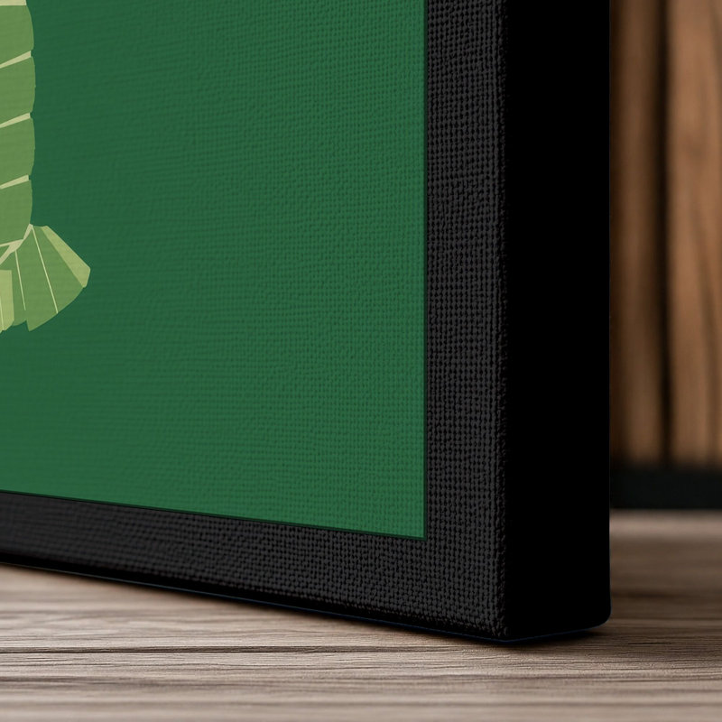 Lobster Study Botanical - Wrapped Canvas, 18x12 - 45.7 x 30.5 cm, Black Border