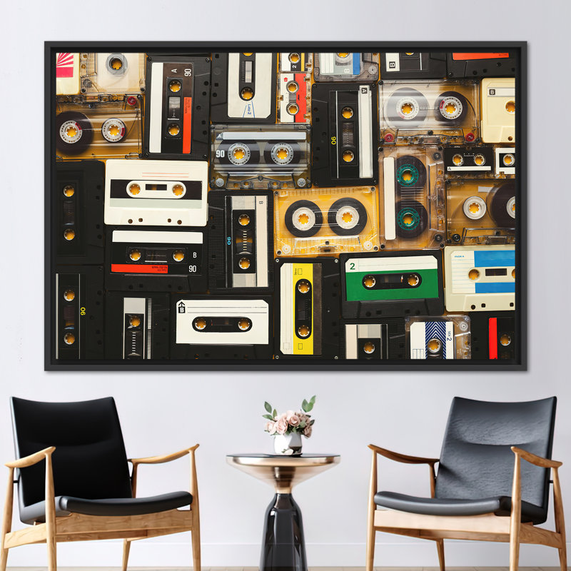 Print on Canvas, 20 cm H x 30 cm W, Black Floater Framed