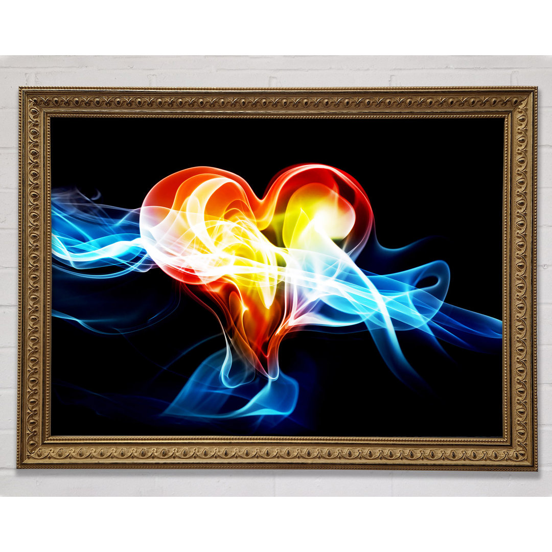 Lovers Heart Of Passion Gerahmter Druck Wandkunst