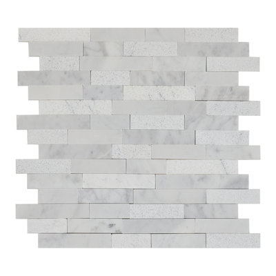 Minute Mosaix Marble Linear Mosaic Wall Tile