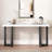 Geometric Design Console Table with Solid Pine Legs,Suitable for Entryway, Hallway, Living Room, Bedroom-1644118366