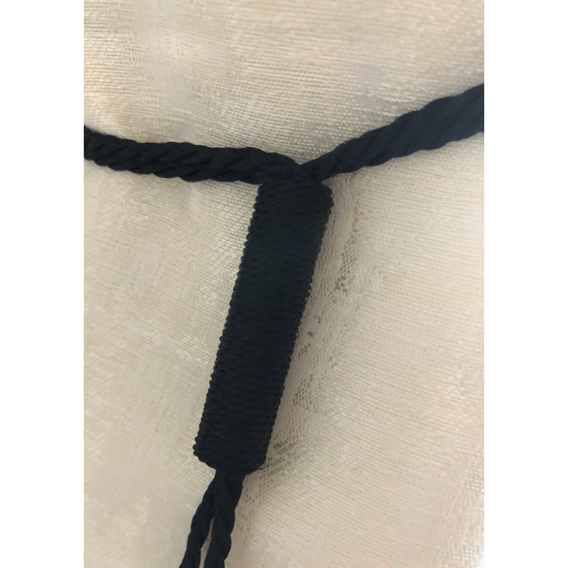 Laszlo 2cm Curtain Holdback/Tieback, Black