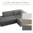Berlare 3 - Piece Upholstered Boneless Compression Corduroy Modular Sectional Sofa Set with Removable Ottoman – Fully Compressed, No Assembly Required-1334999041