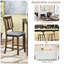 Chaises de salle à manger seulement, ensemble de chaises de salle à manger à hauteur de comptoir pour 4 personnes, chaise de cuisine avec siège rembourré-1624139157