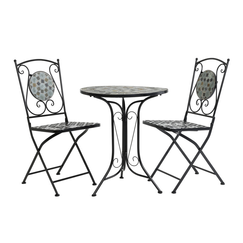 Wesley 2 - Person Patio Dining Set with Round Table