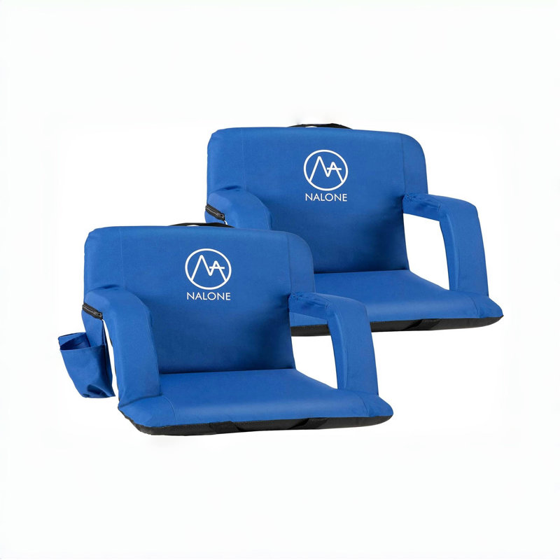 Temi Reclining Stadium Seat with Cushions, Blue, 2