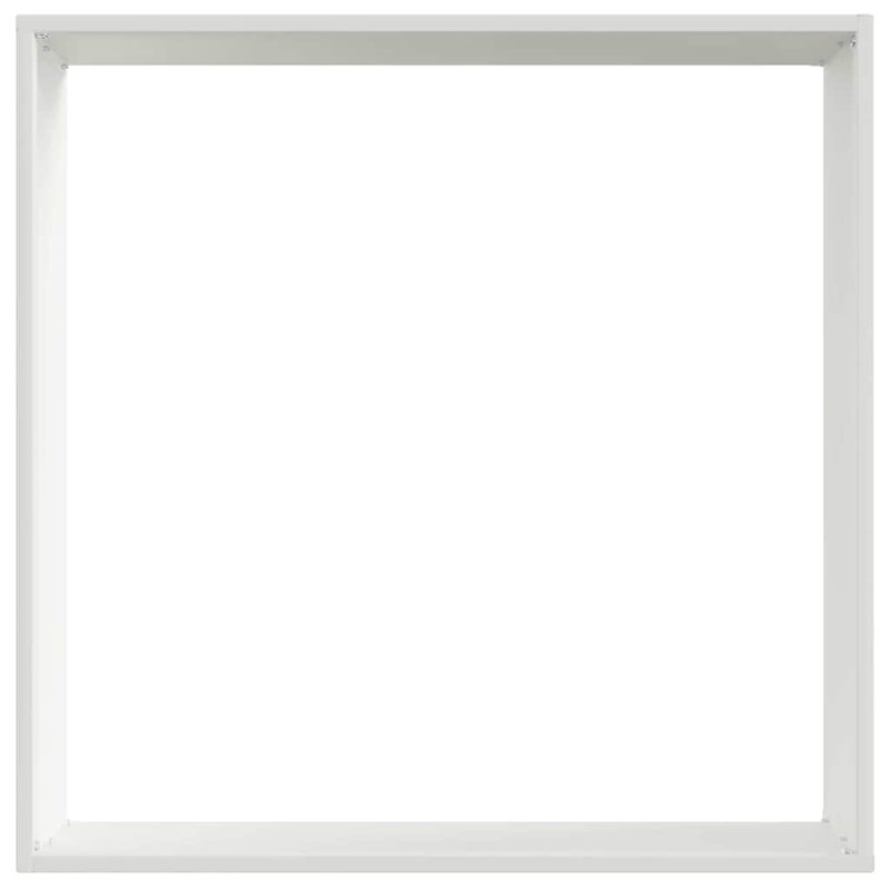 13 cm H Steel, White, 13cm H x 50cm W
