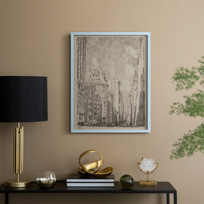 Croquis rétro, reproduction encadrée Lxxx - bois massif