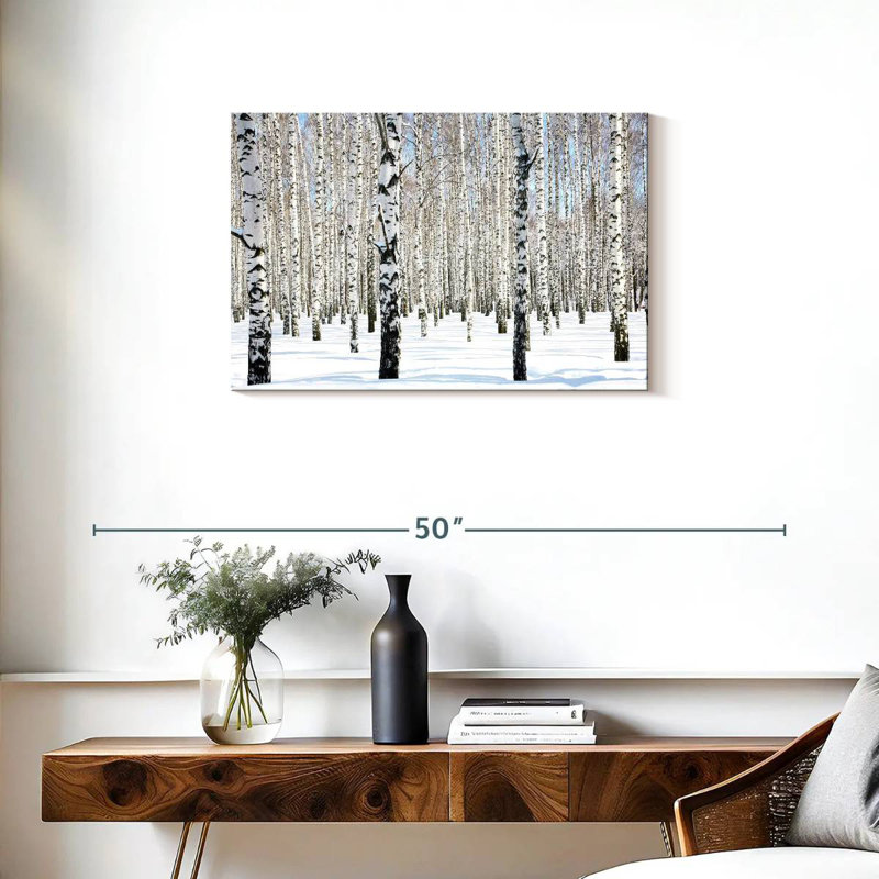 Alvord Birch Grove blanc neige, H 20 po x l 30 po