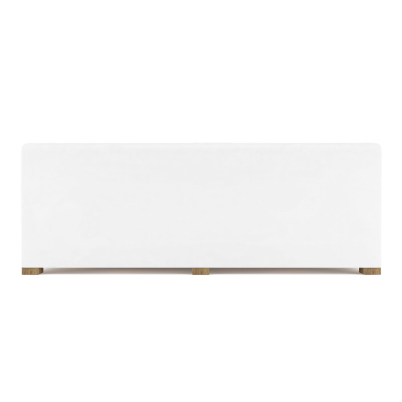Crosby Slope Arm Daybed, Vintage Leather Blanc, Weathered