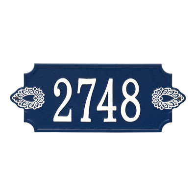 Sofia 1-Line Personalized Wall Address Plaque
