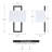 2-light Black Wall Sconce With White Shade