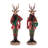 Plaid Deer Nutcracker Figurines (Set of 4)