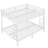 Metal Queen over Queen Bunk Bed for Teens and Adults,Space-Saving/Noise Reduced/No Box Spring Needed,White