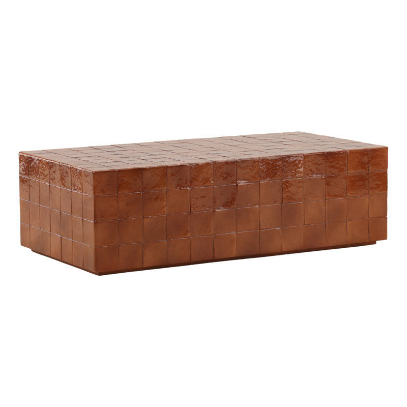 Denslow Outdoor Coffee Table Rust