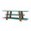 Noyer / turquoise