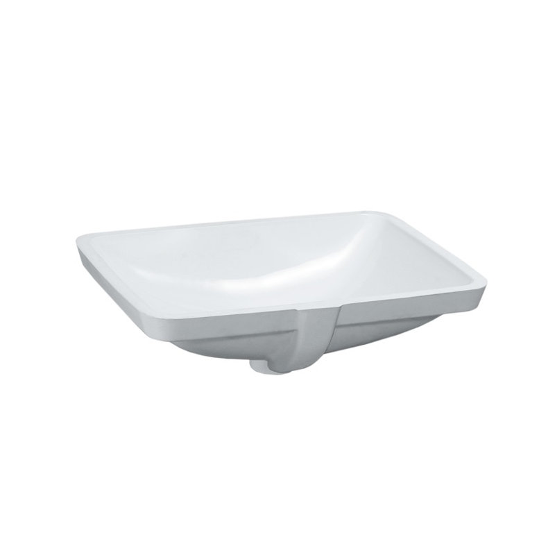 Laufen PRO S Bathroom Sink, Unglazed, 6.75" H x 15.75" W x 17.75" L
