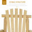 Chaise berçante d'extérieur en bois Outsunny (excluant la table)