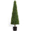 Topiaire arbre plante en pot décorations d'arbres pour le salon intérieur arbre extérieur buis artificiel 120 cm 2 pièces / ensemble