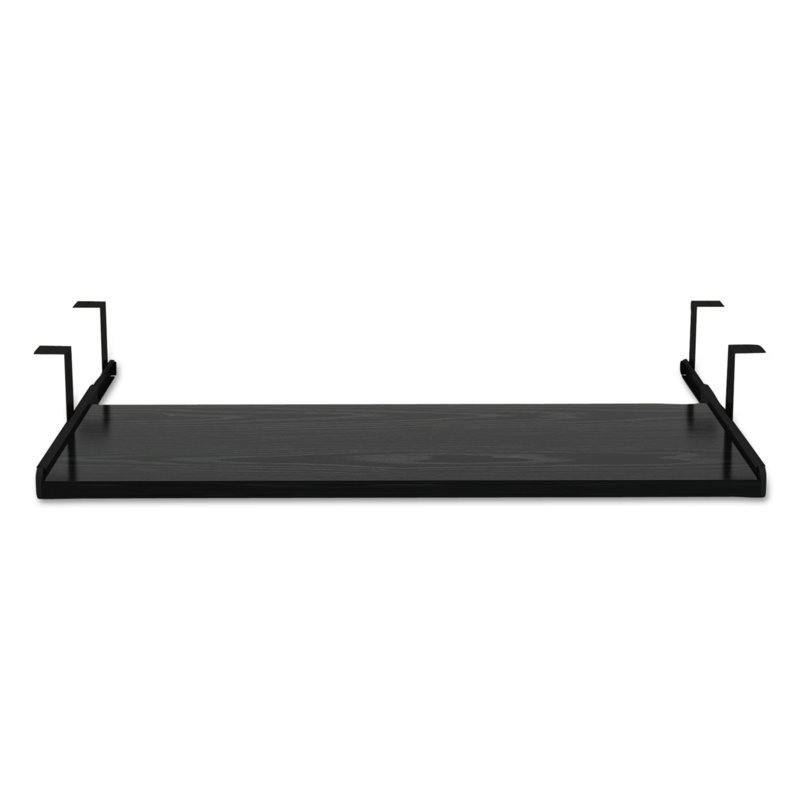 Black 28'' Underdesk Keyboard and Mouse Shelf