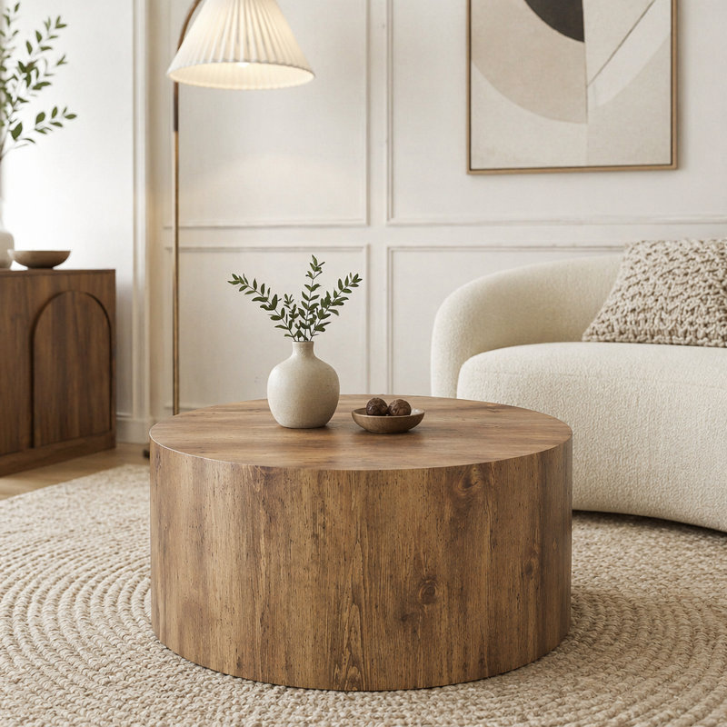 Round Coffee Table, Wood