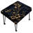 Cobalt Blue Gilded Frames Victorian Pattern - Damask Rectangle Ottoman