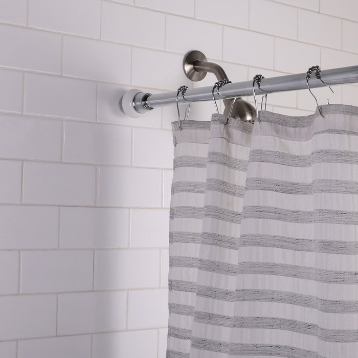 Elle Decor 42'' Straight Tension Shower Curtain Rod & Reviews | Wayfair