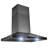 30-Inch Convertible, 343 CFM, Black Stainless-Steel Wall-Mount Range Hood with Touch Panel