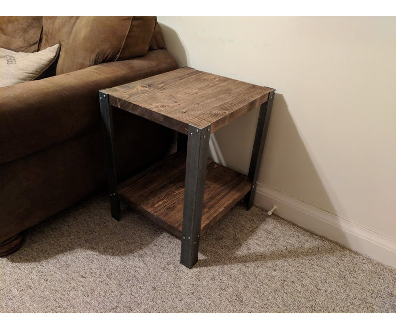 Table de bout récupérée Dunneback