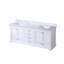 Meuble-lavabo double 80 po X P 22 po D, avec plateau en marbre de Carrare-1411558349