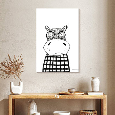 Hippo In Glasses