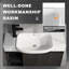 Meuble-lavabo 30 "avec lavabo en céramique - Porte à fermeture en douceur-945730155
