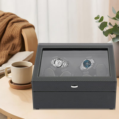 Boîte de montre à remontoir automatique 6 lumières avec DEL