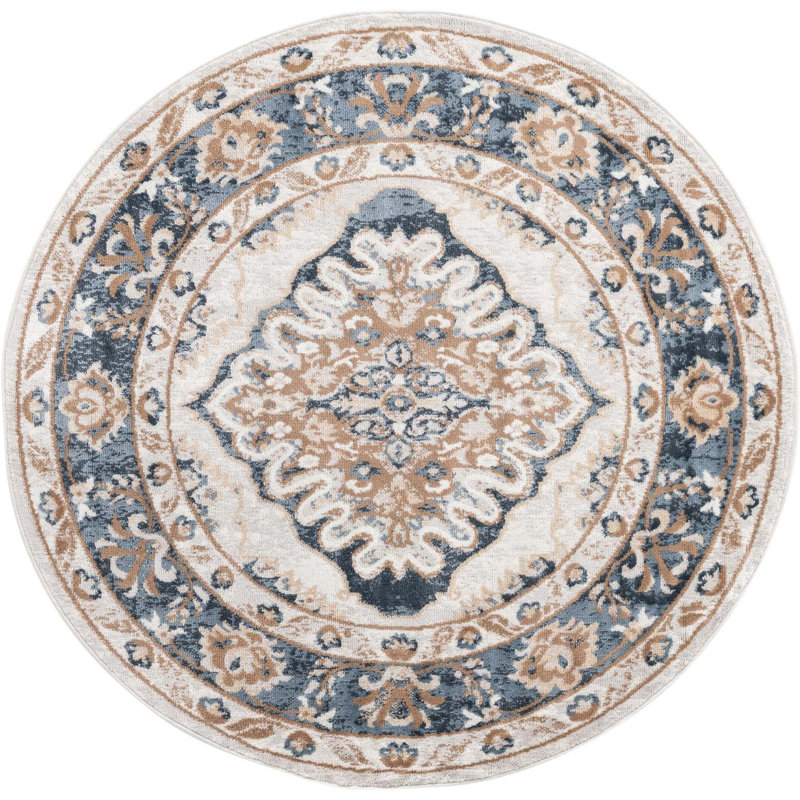 Oriental Indoor Rug, Round 3'