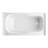 Kingston Brass Aqua Eden 60-Inch Acrylic Rectangular 3-Wall Alcove Tub with Armrests and Anti-Skid Surface-55204554