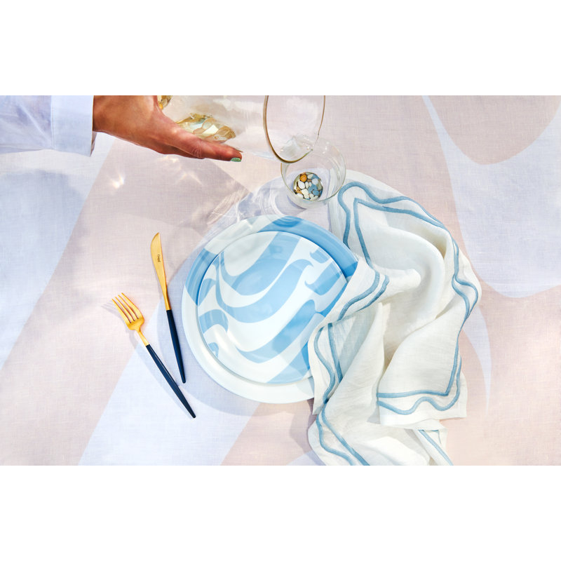 Colorblock Handmade Porcelain Salad/Dessert Plate