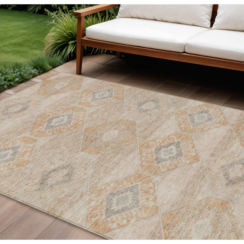 Tapis intérieur lavable 10 pi x 14 pi Aztec